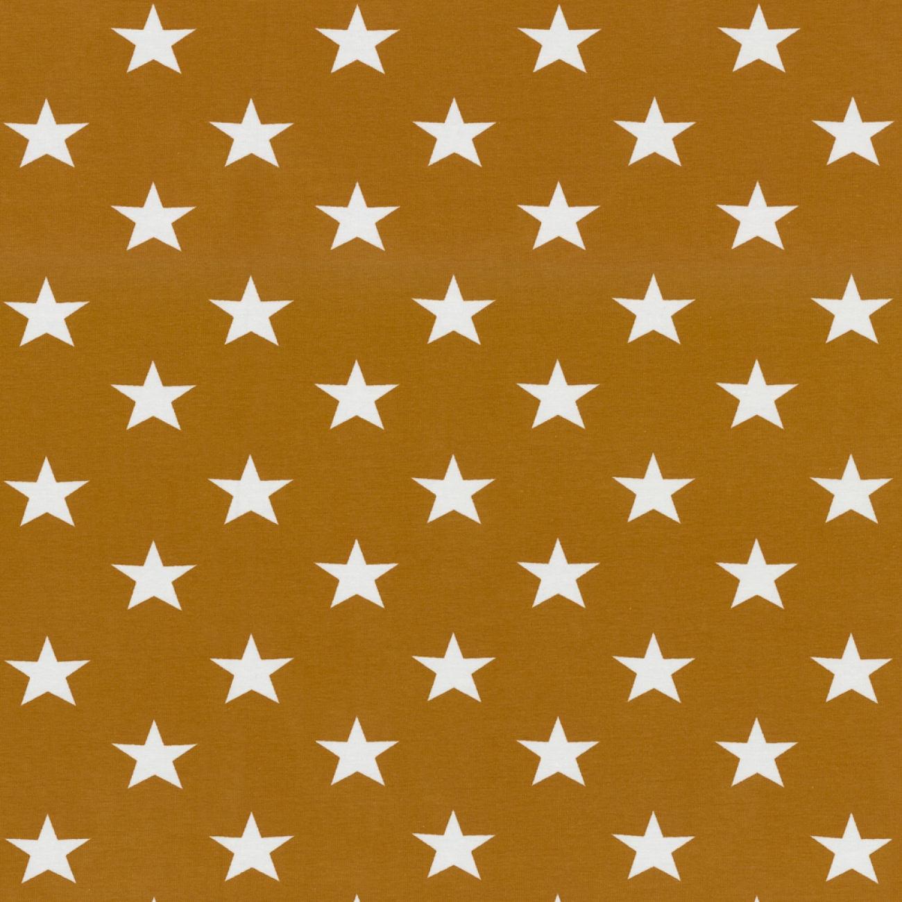 Jersey Swafing - Sterne - 3,5 cm - Ocker